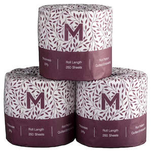 Toilet Paper: Matthews Luxury Wrapped 3 Ply Toilet Tissue (Carton of 48)
