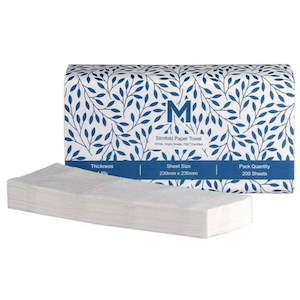 Interfold Paper Towels: Matthews Slimfold Paper Towel 230mm x 230mm, 1 Ply, (4000/Ctn)