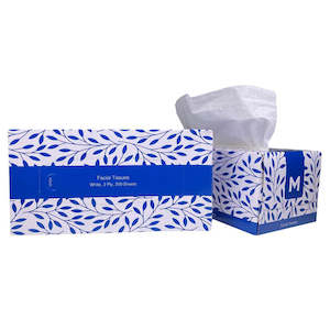 Facial Tissues: M Facial Tissues White 2 Ply 200/box