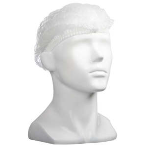 Disposable Hats: M Disposable Crimped Hat White 530mm | 100/Pack