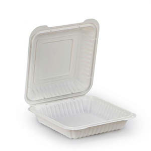 EP81 Plastic Meal Clamshell 8x8x3" | 50/Pack