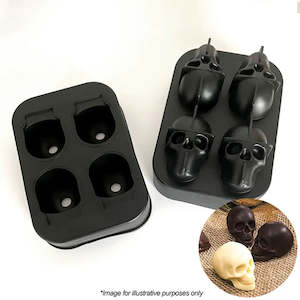 Cake Craft Four Skull Silicone Mould