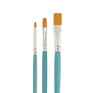 Cake Craft Nylon Brush Set Flat 3 Piece
