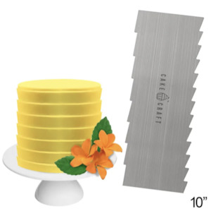 Cake Craft Buttercream Comb 10" Pleats