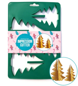 Cake Tools: Cake Craft Christmas Tree Impression Cutter
