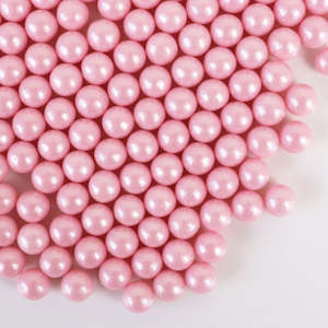Valentines Day: GoBake Sugar Pearls 7mm Pearl Pink 80g