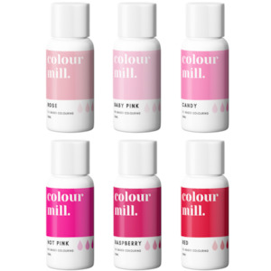 Valentines Day: Colour Mill Pink 6 Pack Food Colour | 6 x 20ml