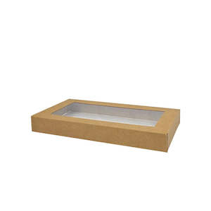 Green Choice: Green Choice Catering Tray Lid with PLA Window Small | 100/Ctn