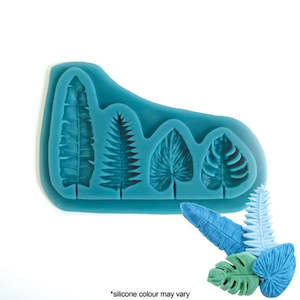 Silicone Moulds: Mini Assorted Palm Ferns Silicone Mould