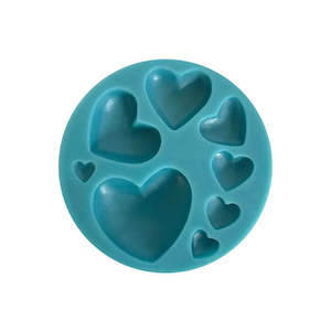 Silicone Moulds: Assorted Heart Silicone Mould