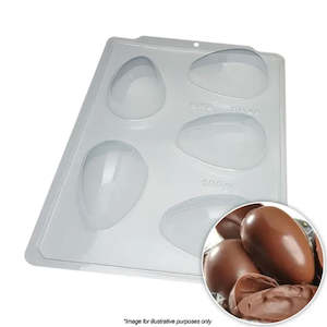 Chocolate Moulds: BWB Smooth Egg Mould 100g 3 Piece