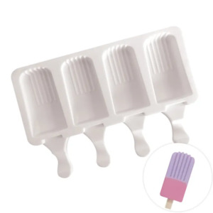 Chocolate Moulds: Cake Craft Ice Cream with Lines Popsicle Silicone Mould