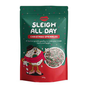 Sprinkles: GoBake Christmas Sprinkles Sleigh All Day - 200g