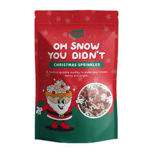 Sprinkles: GoBake Christmas Sprinkles Oh Snow You Didn't - 200g