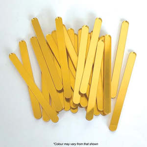 Acrylic Cake Popsicle Sticks Gold Mirror | 12/Pack