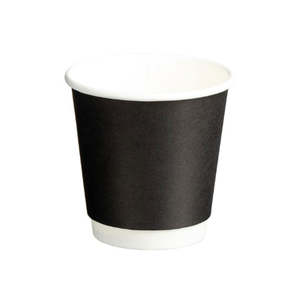 M Double Wall Coffee Cup Black 6oz | 25/Pack