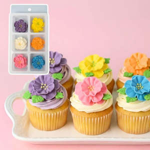 Mini Dainty Bess Flower Sugar Decorations Assorted | 12/Pack