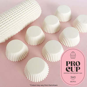 Muffin Cups: Baking Cups White 360 | 500/Pack