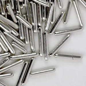 Sprinkles: GoBake Cachous Rods Shiny Silver - 85g