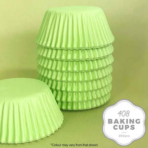 Muffin Cups: Cake Craft 408 Baking Cups Pastel Green | 200/Pack