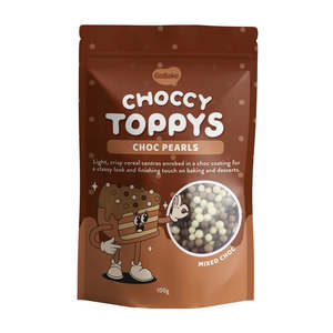 Sprinkles: GoBake Choccy Toppys Choc Pearls - Mixed Choc | 100G