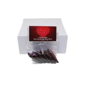 Dark Chocolate Very Berry Hearts 6pk