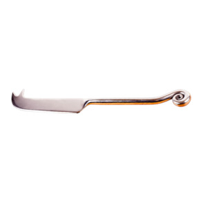 Home & Decor: Metal Cheese Knife with Koru Handle