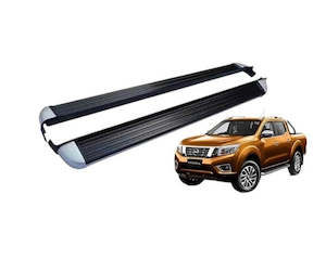 Car Parts & Accessories: Running Board Side Step for Navara NP300 2014+ (Black&Silver)