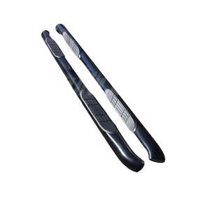 Car Parts & Accessories: Running Board Side Steps for Toyota Hilux Revo Rocco 2015-Current Black (Round)