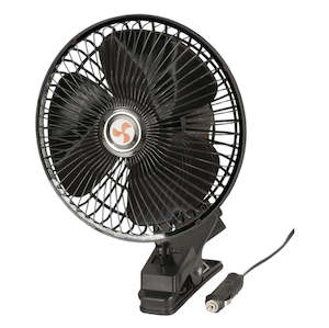 Car Parts & Accessories: Oscillating Fan with Clamp 8 Inch