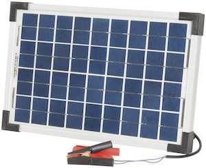 POWERTECH 12V 10W Solar Panel with Clips