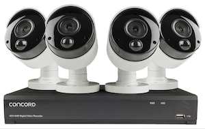 CONCORD 4 Channel 4K DVR Package - 4x4K PIR Cameras