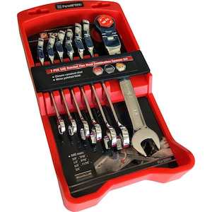 Tools: ToolPRO Ratchet Spanner Set Flex Head SAE 7 Piece
