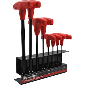 Tools: ToolPRO 8 Piece SAE T-Handle Hex Key Set