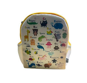 ALPHABET BACKPACK YELLOW