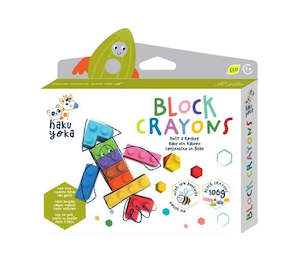 Stationery: Haku Yoka: Block Crayons - Rocket