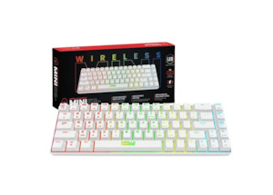 Computers: Gorilla Gaming Mini Wireless Mechanical Keyboard - White