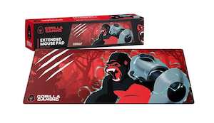 Gorilla Gaming Extended Mouse Pad - Neon Red