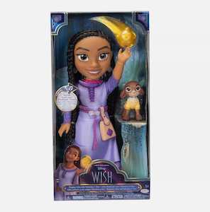 Disney Wish Singing Asha 14" Doll with Valentino & Star Figures