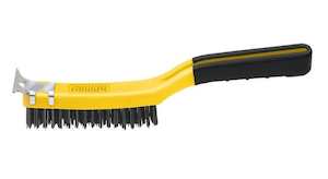 Building Renovation: SOFT GRIP CARBON STEEL WIRE BRUSH WITH SCRAPER