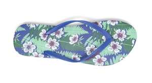 Men's Floral Jandals (BLUE)