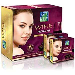Electronics Photography: ASTA BERRY Wine Facial Kit Single Use Kit