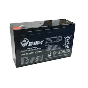 Batteries Chargers: 6V 12Ah SLA Battery SB2497
