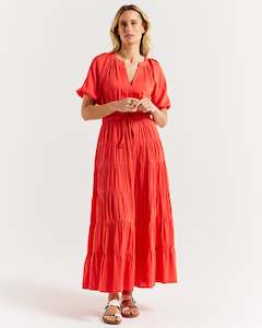 Betty Basics: Betty Basics Aleja Dress Fiesta Red