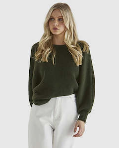 Jumpers: Sass Concord Knit Khaki