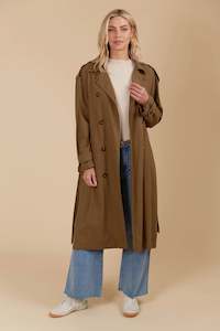 Coats Jackets: Isle of Mine Freya Trench Coat Toffee
