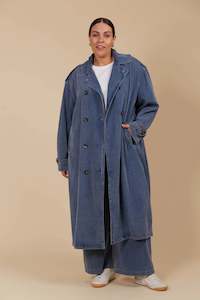 Isle of Mine Freya Trench Coat Denim