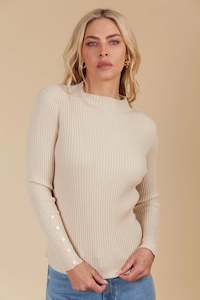 Isle of Mine Juno Knit Top Canvas