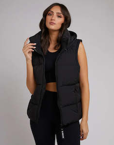All About Eve Remi Luxe Puffer Vest Black