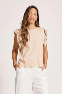 Eb & Ive Francia Frill Tank-Stone